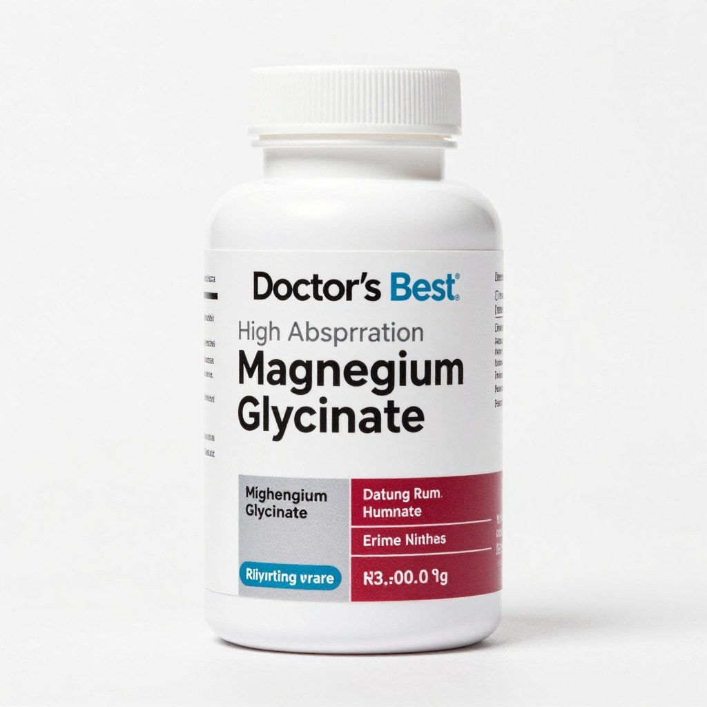 Doctor's Best High Absorption Magnesium Glycinate supplement bottle