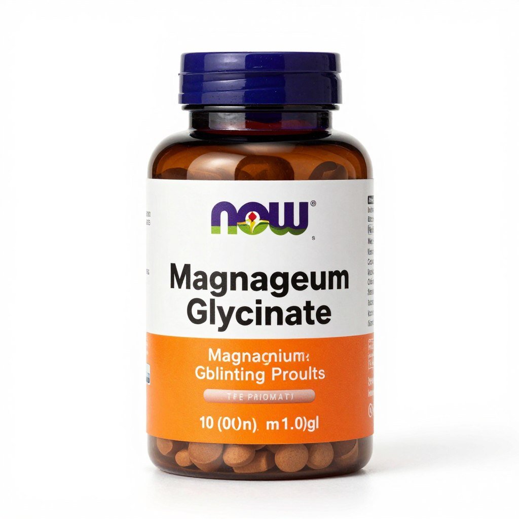 NOW Foods Magnesium Glycinate supplement bottle