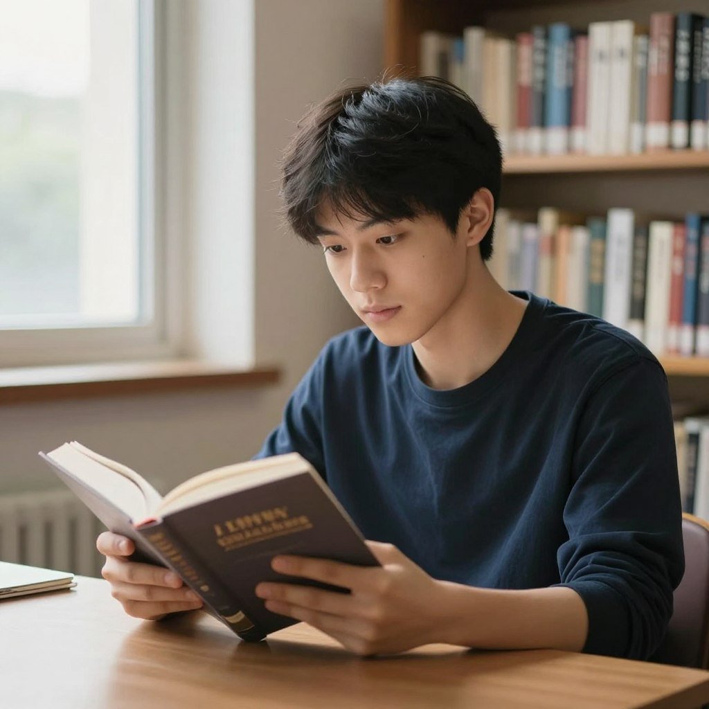 person demonstrating sustained attention and focus