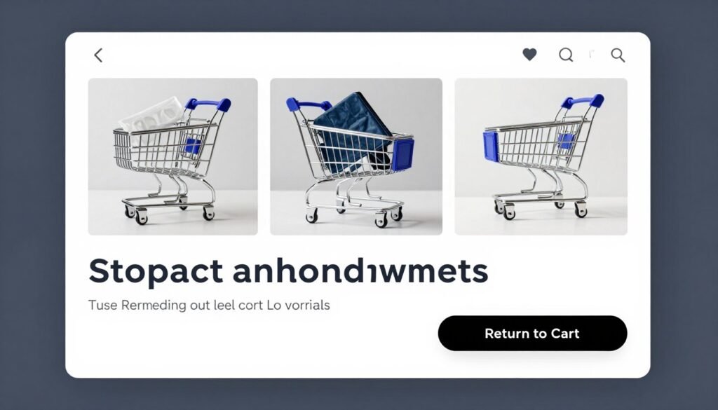 Abandoned cart recovery email example for e-commerce