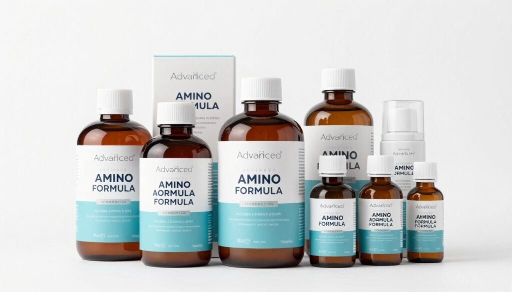 Advanced amino formula pricing packages and bottle options