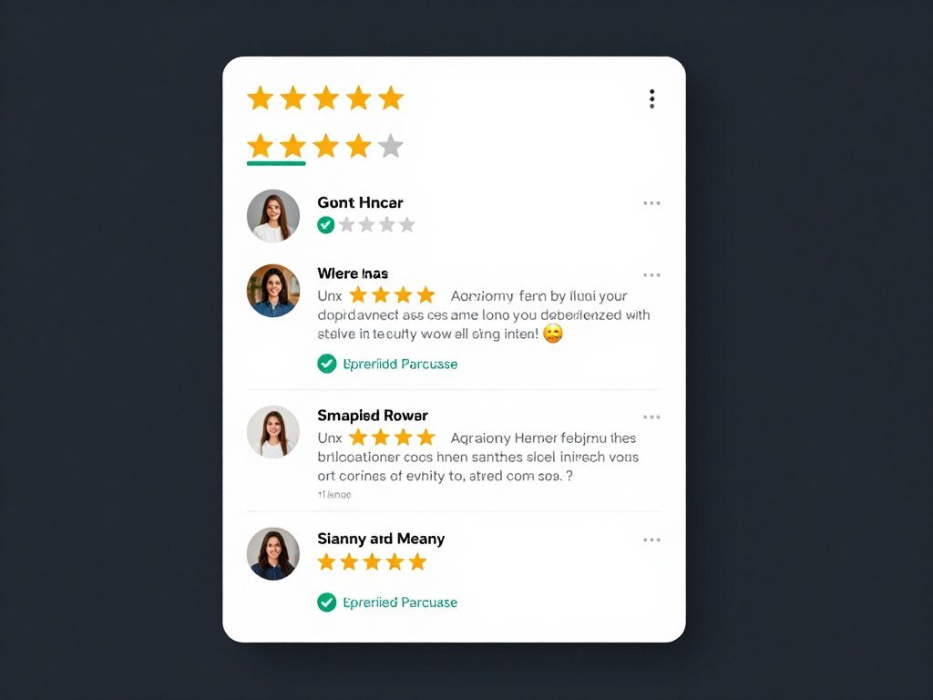 Amazon product page showing customer reviews and star ratings interface