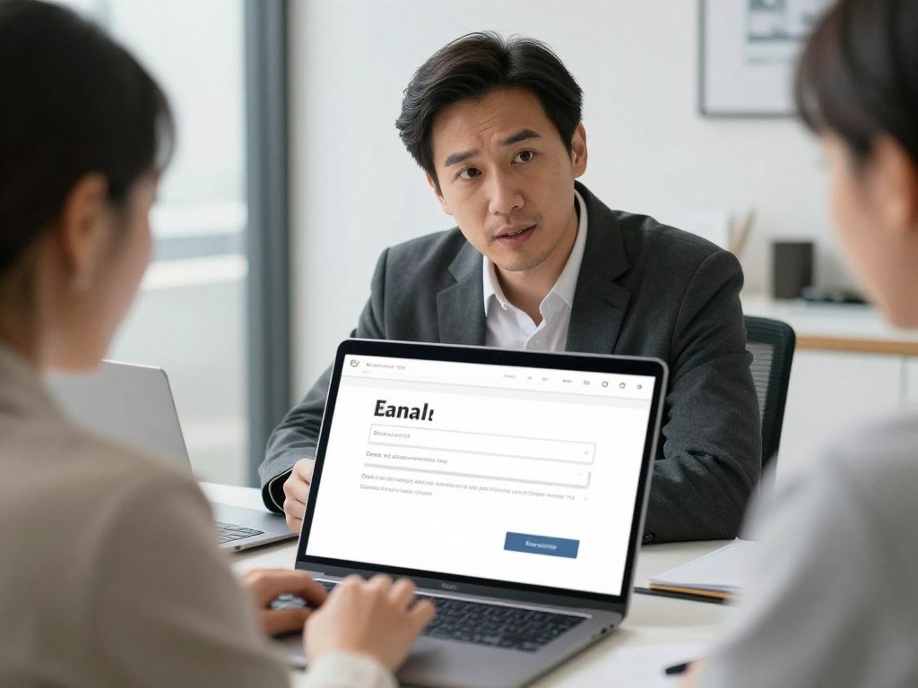 Business consultant using KlickTipp to nurture client relationships