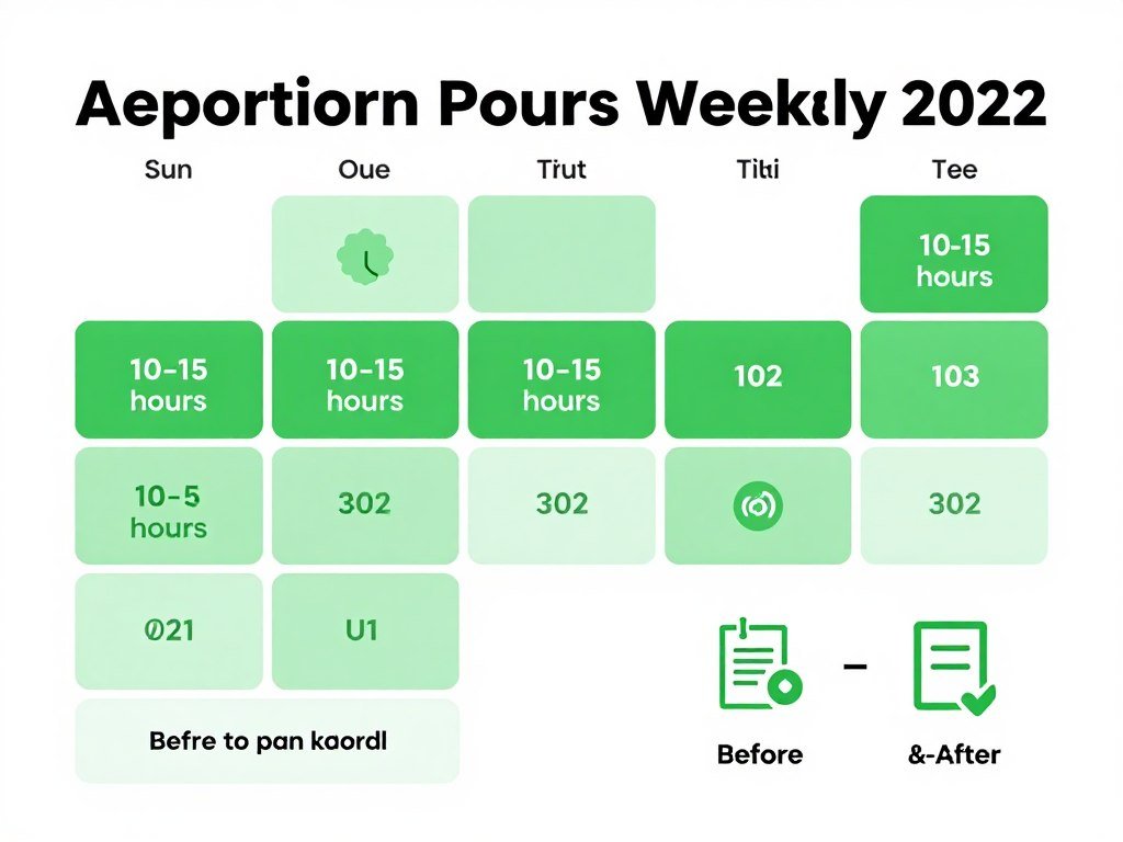 Calendar showing time saved through AI workflow automation