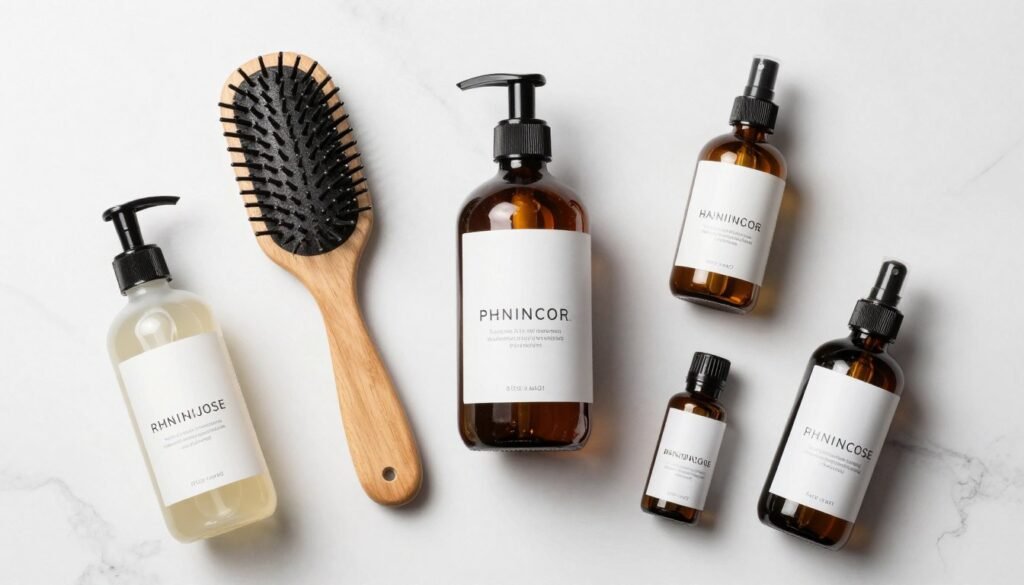 Collection of top-selling beauty and wellness products arranged aesthetically