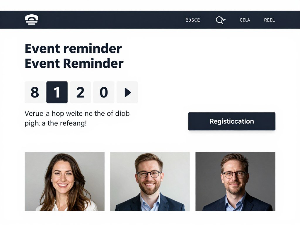 Event reminder email with countdown timer and details