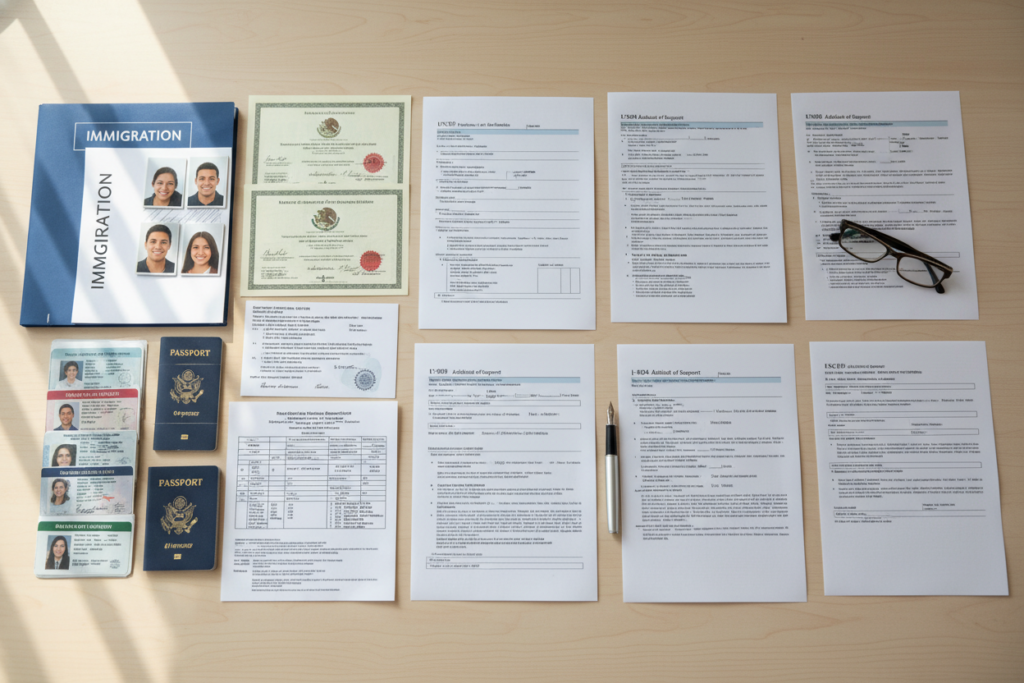 Family-based green card application documents and requirements
