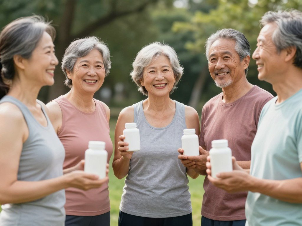 Happy customers reviewing advanced amino formula showing satisfaction