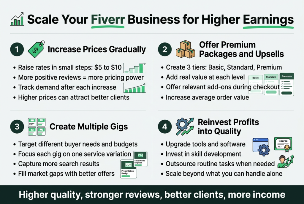 scale your fiverr business for higher earnings