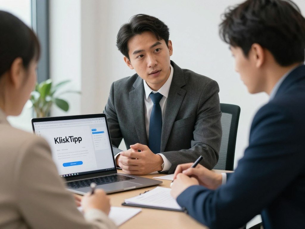 KlickTipp certified consultant working with client