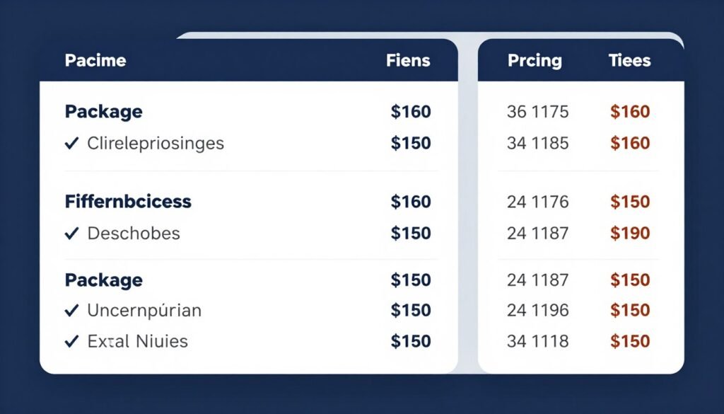 KlickTipp pricing comparison showing different package tiers