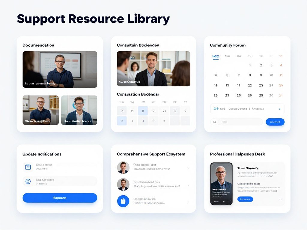 Ongoing support resources including documentation and consultation