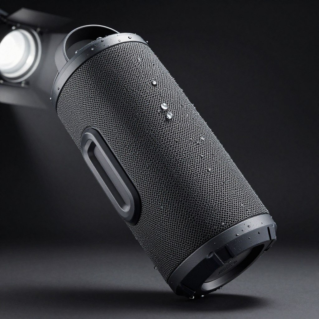 Portable Bluetooth speaker with waterproof design for outdoor use