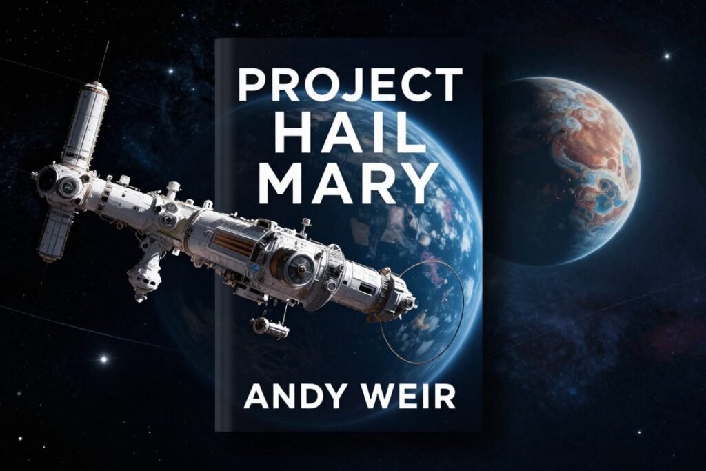 Project Hail Mary book cover science fiction novel