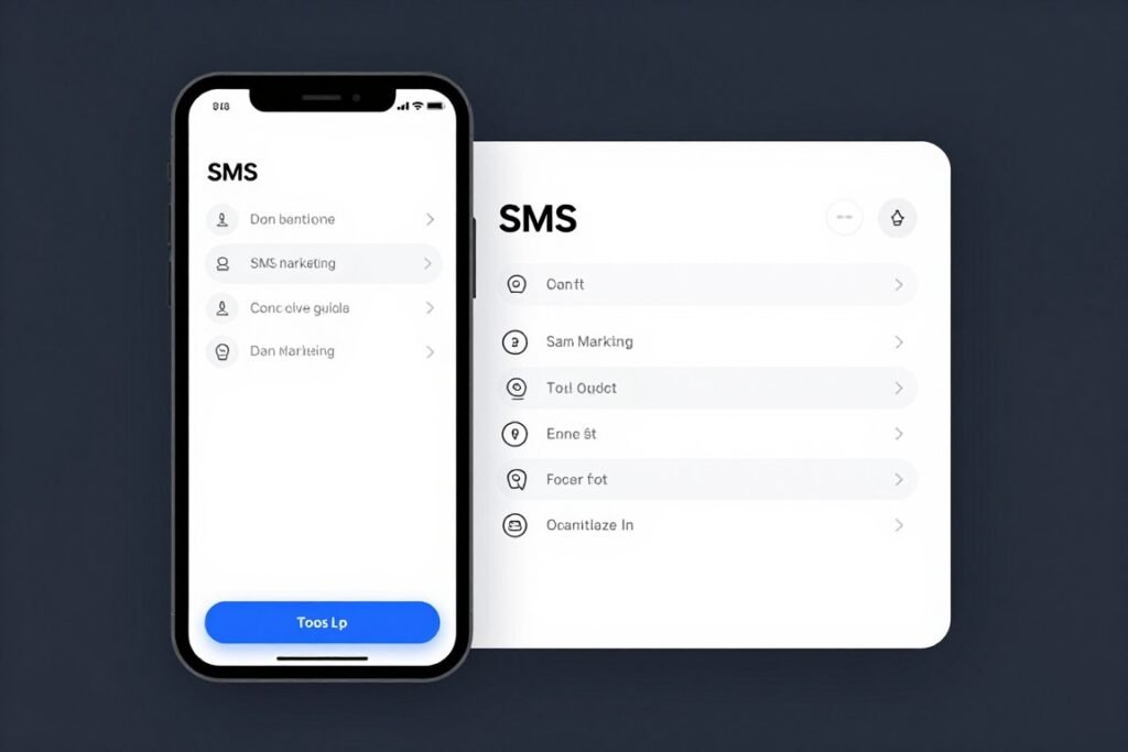 SMS marketing campaign interface in KlickTipp platform
