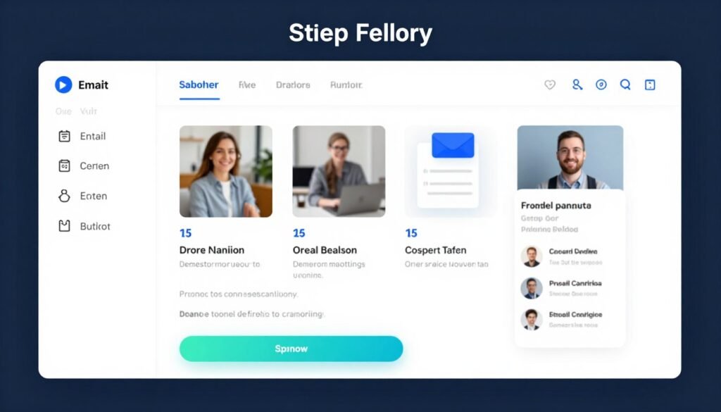 Step-by-step email campaign creation process in KlickTipp
