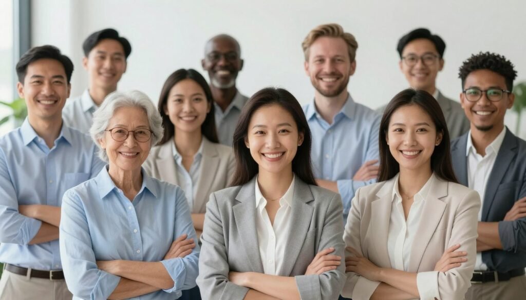 diverse group of happy Brain Song users diverse group of happy Brain Song users